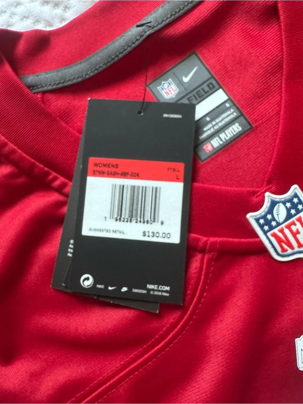 Nike San Francisco 49ers Lance NFL Jersey Women's Size Large - NWT